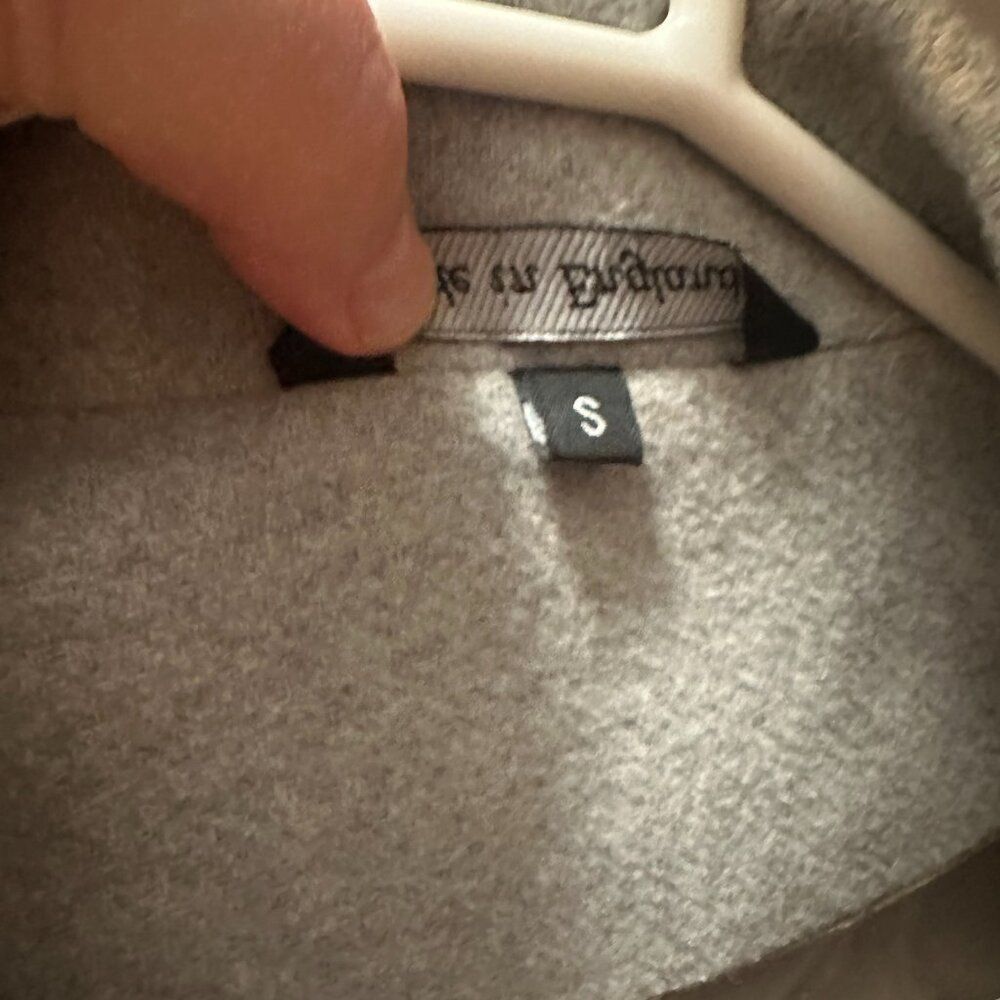 Marvin Browne Spitalfields Women’s Wool Coat Made in England Size S Gray - Picture 11 of 11